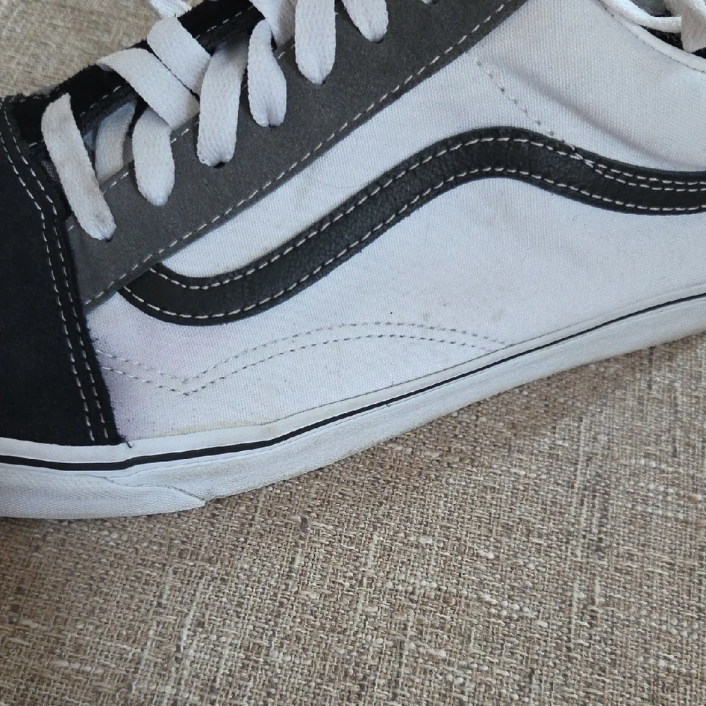 Vans White, Grey & Black UA Old Skool Shoes Mens 13 - Picture 9 of 10